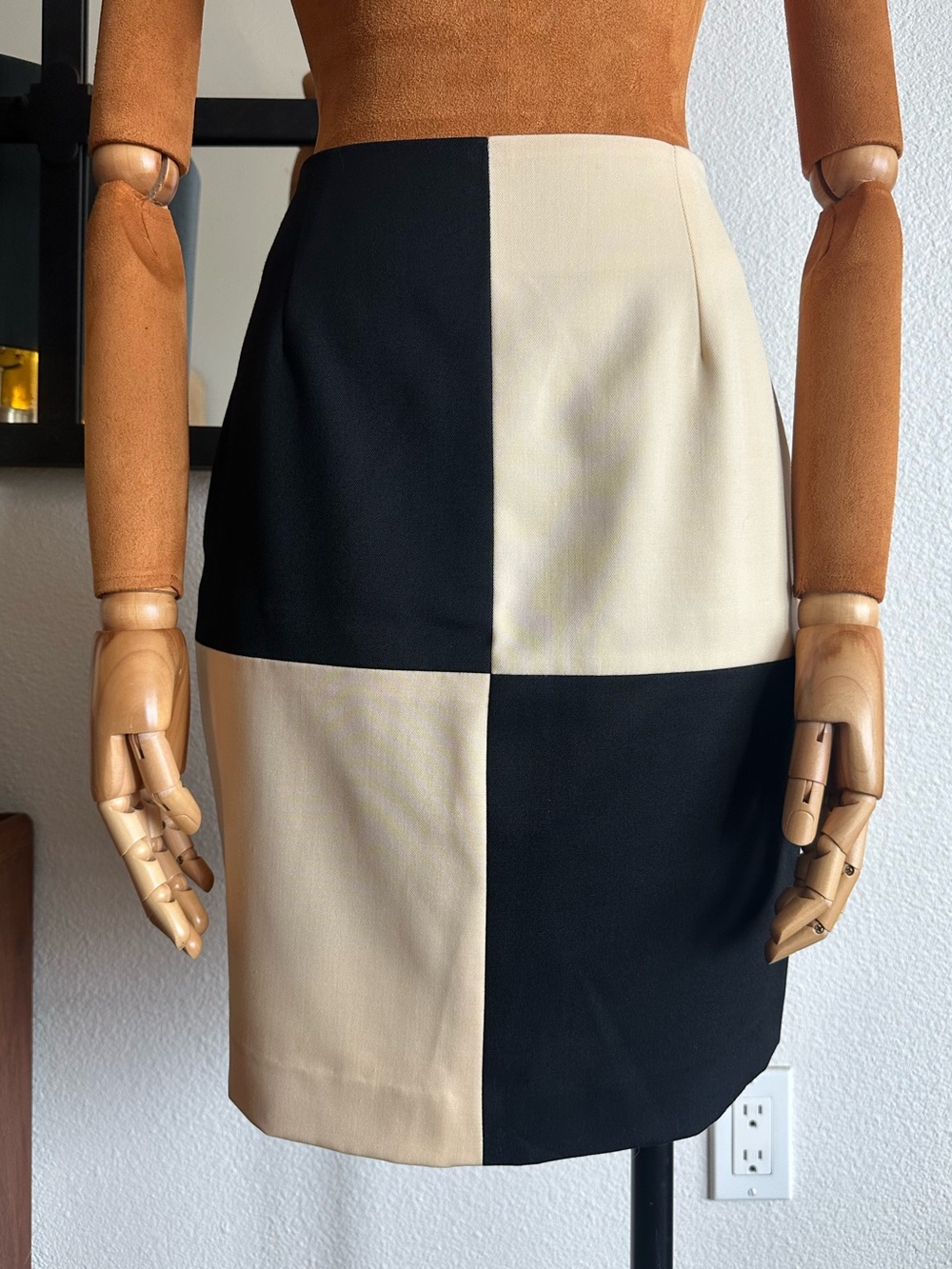 VINTAGE Ann Taylor Checkered Pencil Skirt